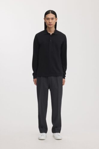 The Long Sleeve Pique Polo