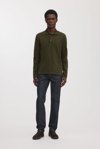 The Long Sleeve Pique Polo