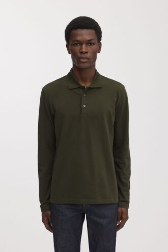 The Long Sleeve Pique Polo