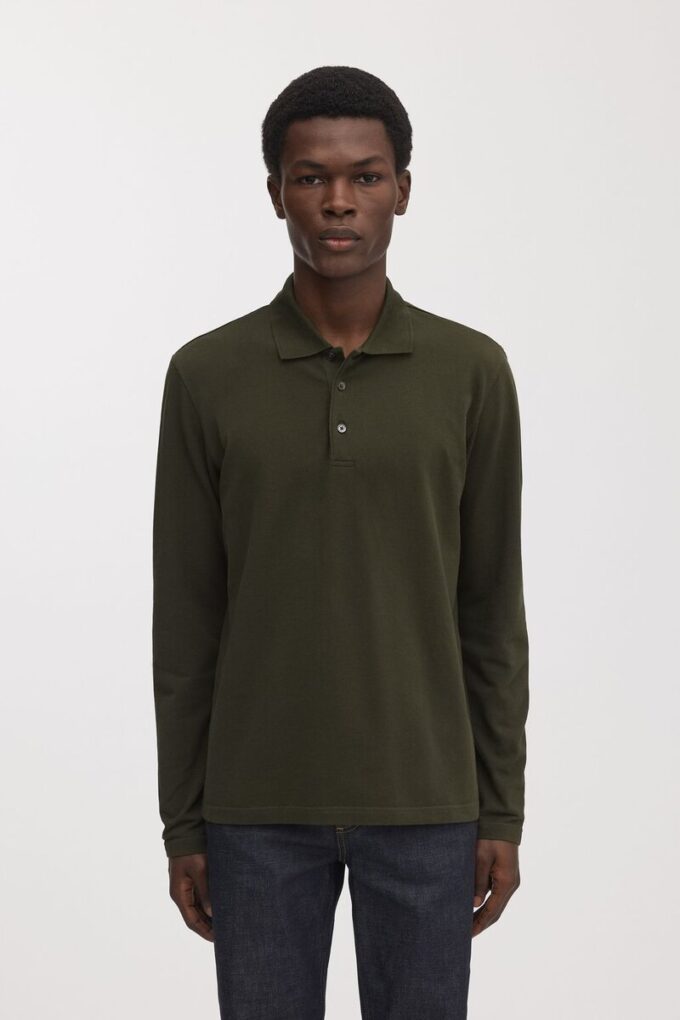 The Long Sleeve Pique Polo The Long Sleeve Pique Polo