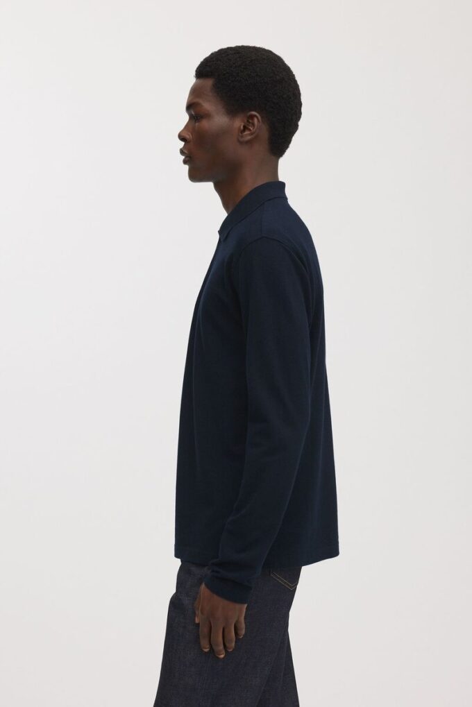 The Long Sleeve Pique Polo