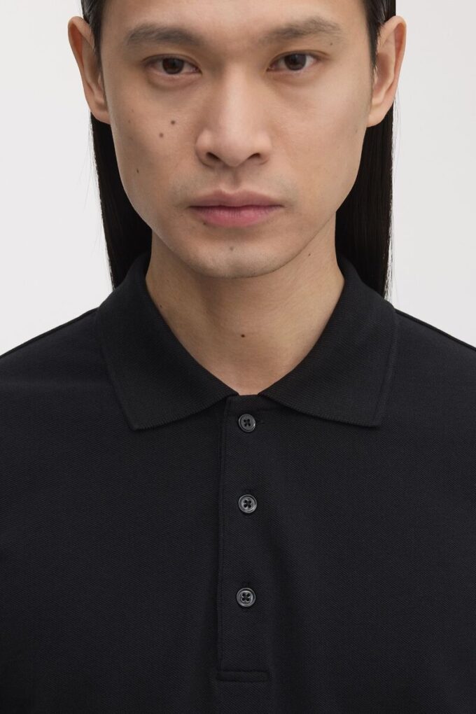 The Long Sleeve Pique Polo