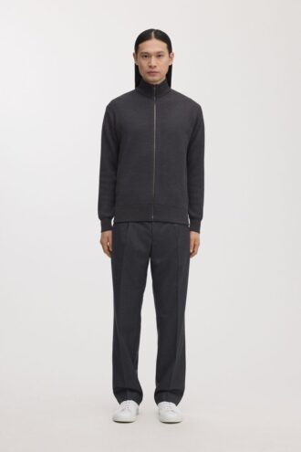 The Merino Zip Cardigan The Merino Zip Cardigan