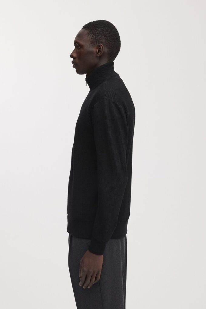 The Merino Zip Cardigan