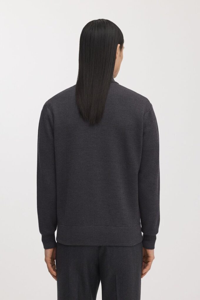 The Merino Zip Cardigan