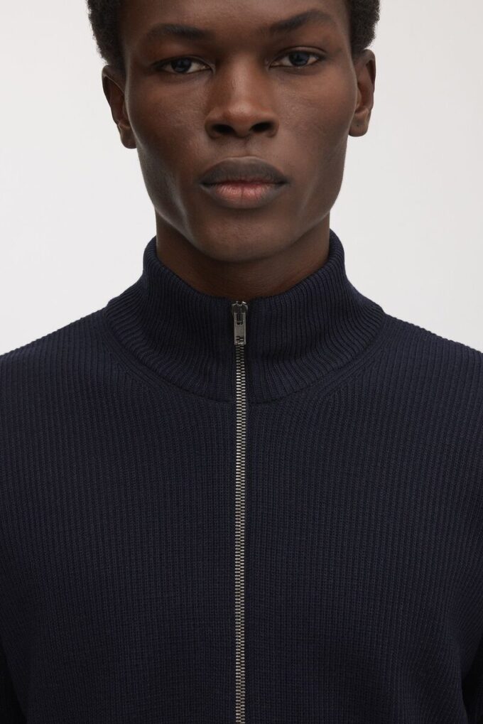 The Merino Zip Cardigan The Merino Zip Cardigan
