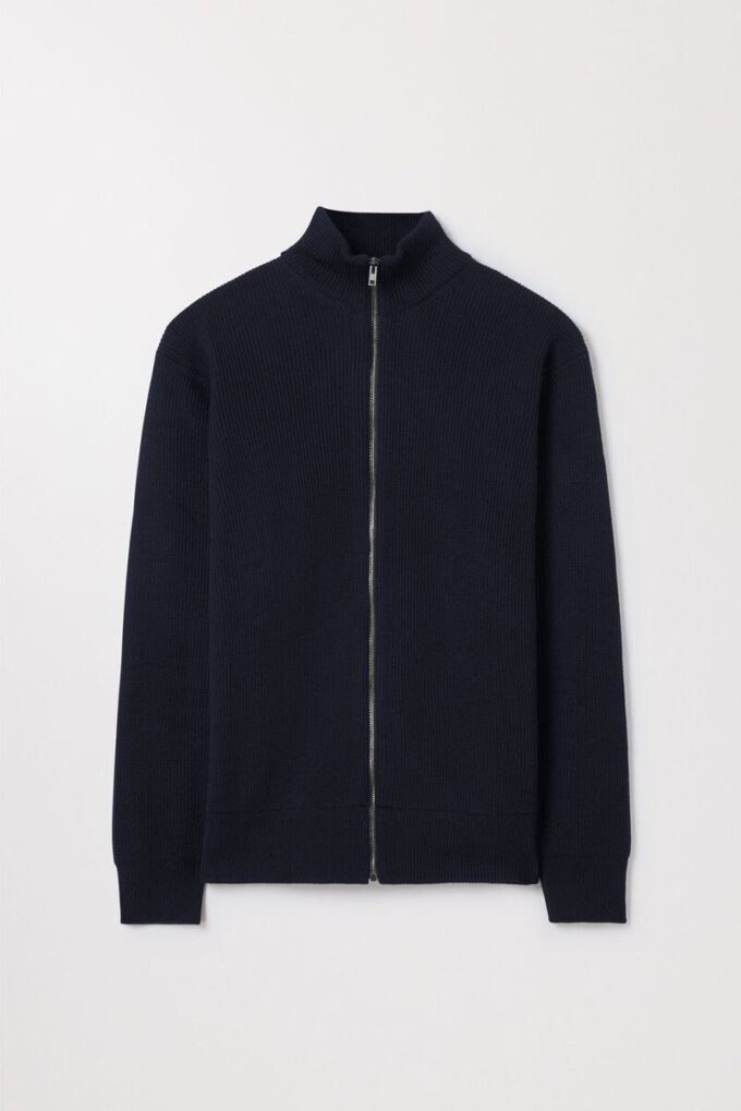 The Merino Zip Cardigan The Merino Zip Cardigan