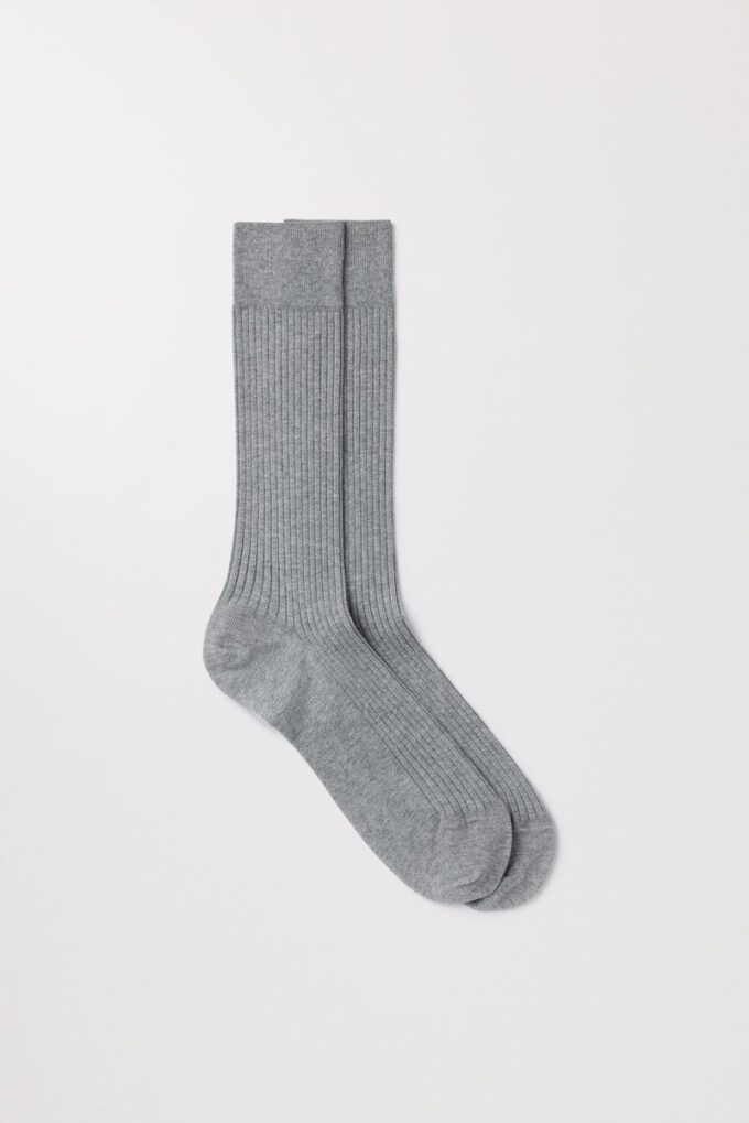 The Ribbed Cotton Sock The Ribbed Cotton Sock