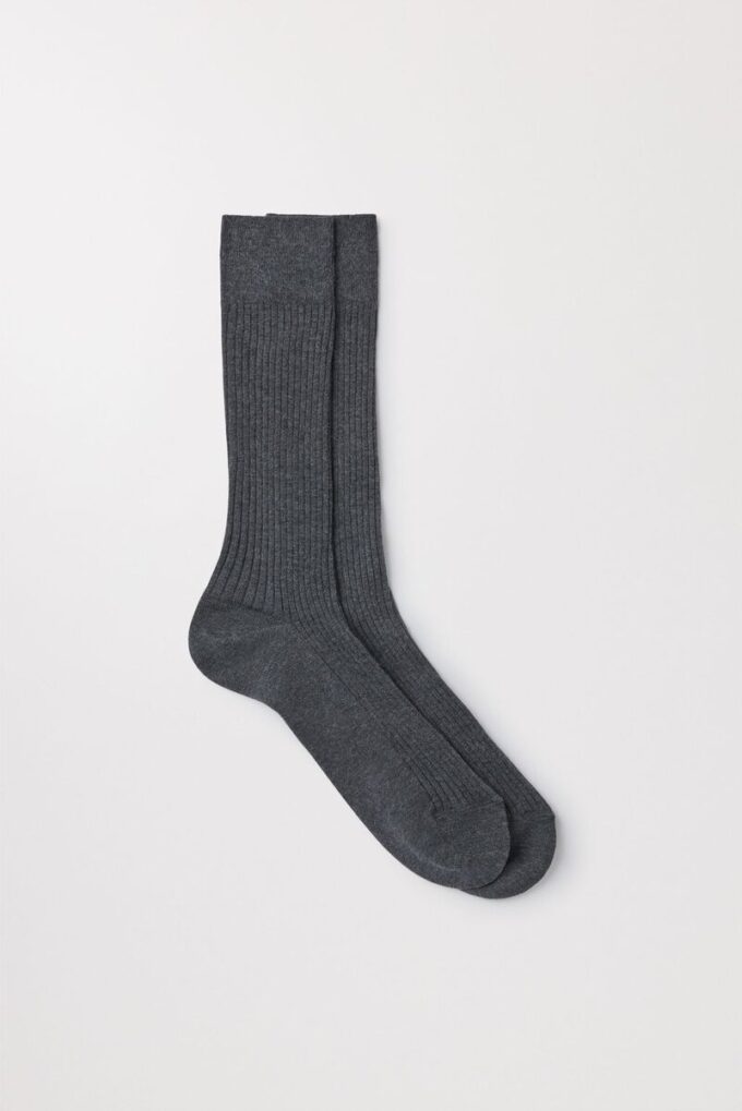 The Ribbed Cotton Sock The Ribbed Cotton Sock