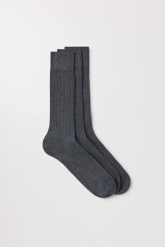 The Ribbed Cotton Sock 3-Pack The Ribbed Cotton Sock 3-Pack
