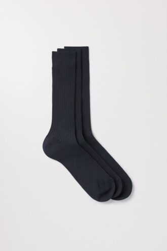 The Ribbed Cotton Sock 3-Pack The Ribbed Cotton Sock 3-Pack