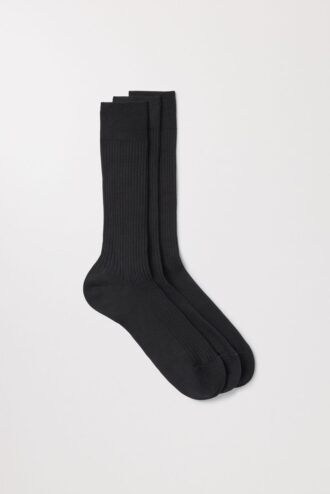 The Ribbed Cotton Sock 3-Pack The Ribbed Cotton Sock 3-Pack