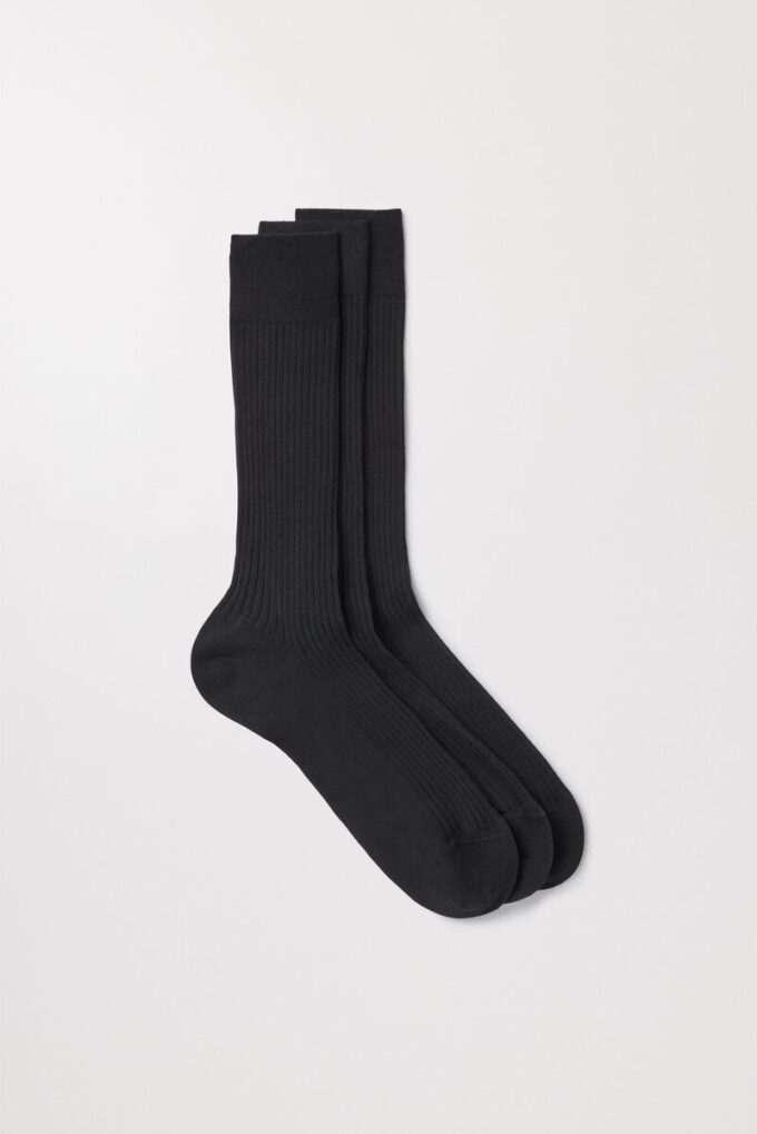 The Ribbed Cotton Sock 3-Pack The Ribbed Cotton Sock 3-Pack