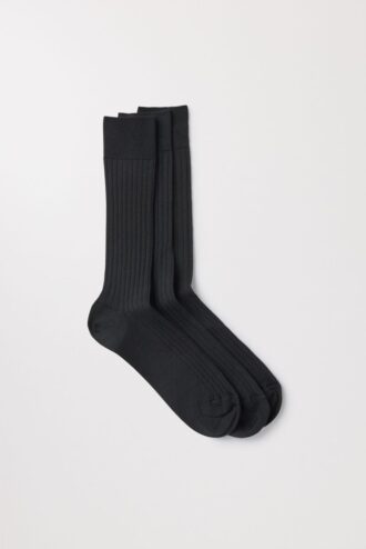 The Ribbed Merino Socks 3-Pack