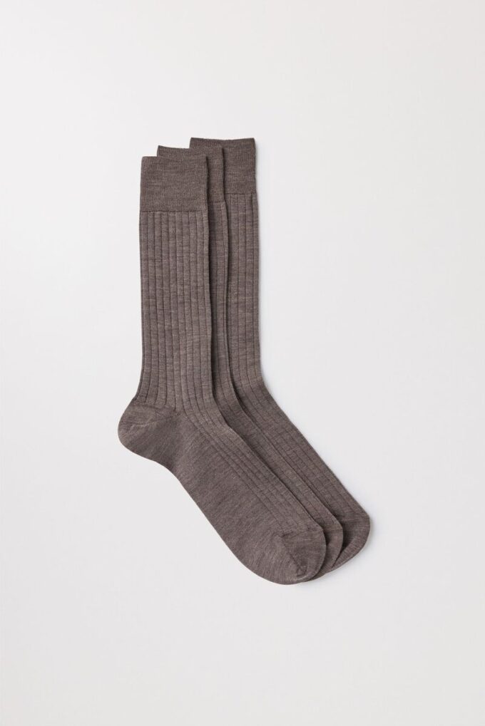 The Ribbed Merino Socks 3-Pack The Ribbed Merino Socks 3-Pack