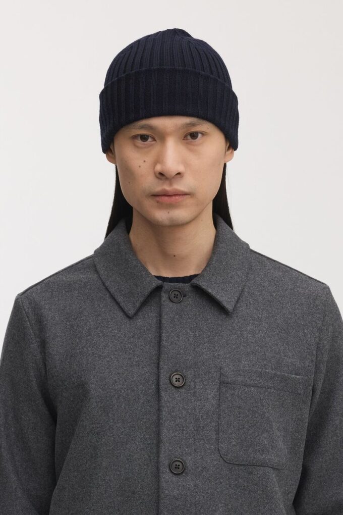 The Ribbed Wool Beanie The Ribbed Wool Beanie